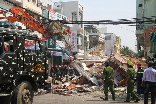 sập nhà,công trình xây dựng,tai nạn công trình xây dựng,Quy Nhơn