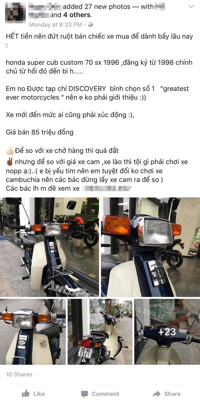 Giật mình với Honda Cub 70 Custom hơn 20 tuổi đắt hơn cả SH 150i - Ảnh 1.