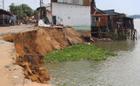 Hố xoáy sâu 42 m có thể nuốt tiếp hàng chục nhà ven sông Vàm Nao