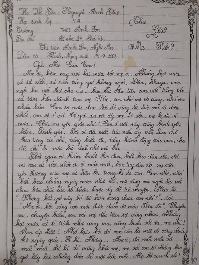 Nữ sinh lớp 9 và những câu hỏi mẹ khiến người ta bật khóc - Ảnh 1.