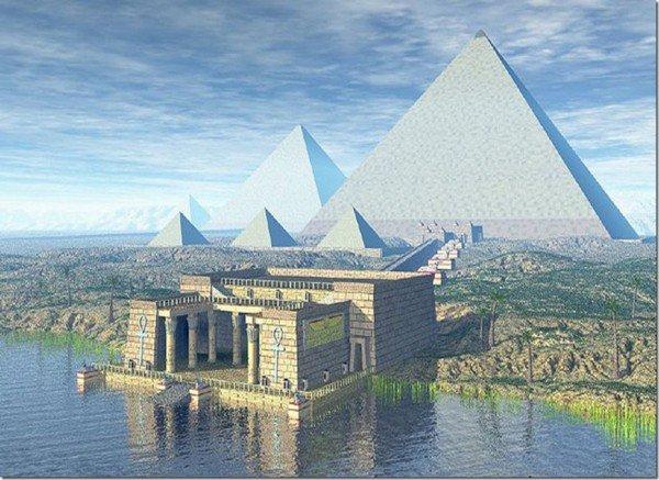 Kim tự tháp Giza ở Ai Cập là công trình duy nhất còn tồn tại trong bảy kỳ quan nổi tiếng thế giới. Kim tự tháp được xây dựng khoảng năm 2560 TCN. Giza nằm trong cụm 3 kim tự tháp được xây dựng làm lăng mộ cho Pharaoh Khufu. Toàn bộ kim tự tháp trang trí bên ngoài với gạch đá và vôi trắng đánh bóng. Ban đầu kim tự tháp có chiều cao 147 mét, nhưng theo thời gian và tác động của những yếu tố tự nhiên ngày nay Giza chỉ còn cao 139 mét.