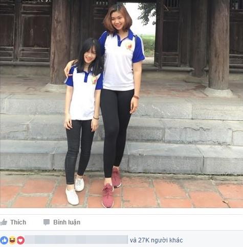 Anh doi ban 'dua lech' chenh nhau 35 cm gay bao mang hinh anh 1