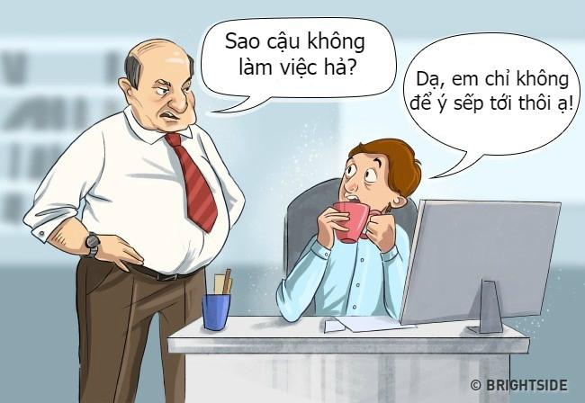 Sự thật quả nhiên làm mất lòng người khác. Trong tình huống này, chàng nhân viên rất có thể sẽ mất việc.