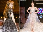 Sau lần đầu thất bại, Ngọc Trinh đã tự tin hơn nhiều khi catwalk cùng hoa hậu Kỳ Duyên