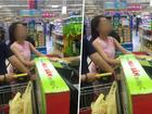 Cô gái xinh đẹp có hành động và câu nói xấu hổ giữa siêu thị Hà Nội