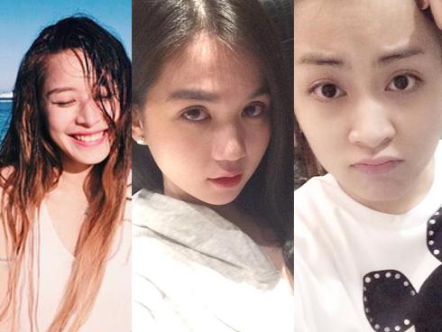 Mặt mộc của sao nữ Vbiz: Khi xinh như hoa, hãy cảm ơn người đã phát minh son phấn!