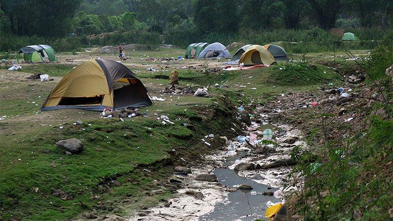 nghỉ lễ 30/4, du lịch 30/4, kỳ nghỉ 30/4, hạ trại bên rác thải