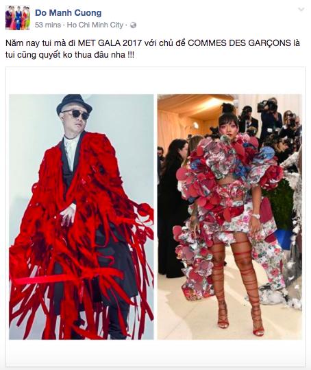NTK Đỗ Mạnh Cường tự tin rằng nếu được tham dự Met Gala thì cũng không thua kém Rihanna? - Ảnh 1.