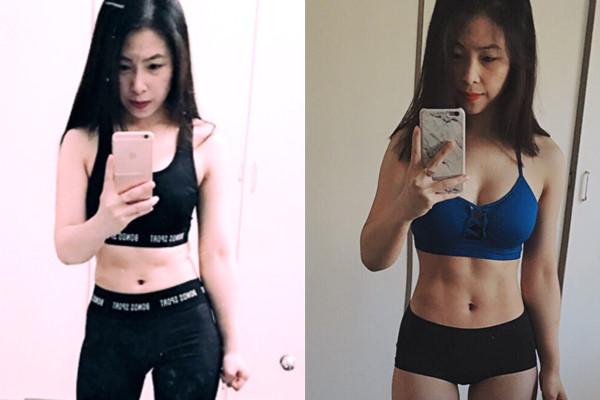 9X so huu than hinh nong bong sau khi giam can hinh anh 1