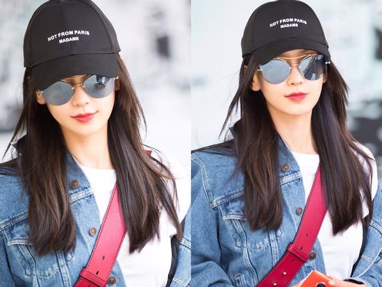 'Mẹ bỉm sữa' Angela Baby trẻ trung như thiếu nữ 18 tại sân bay