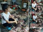 Hải Phòng: Cả chục cân thịt lợn bị tạt dầu luyn vì bán giá rẻ khiến dư luận phẫn nộ
