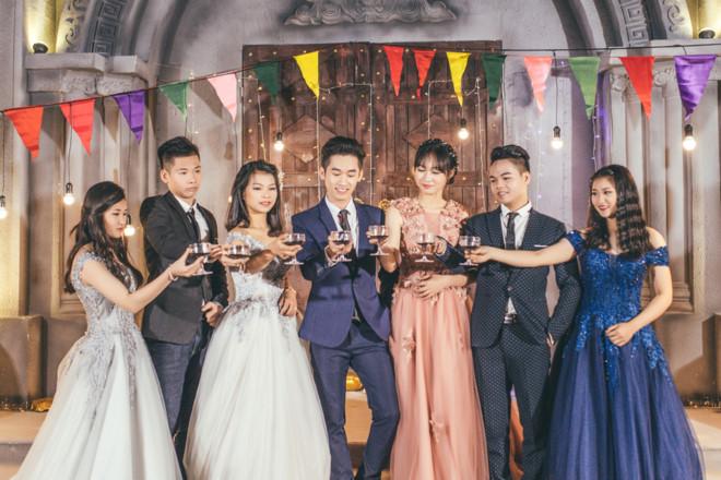 Bo anh ky yeu phong cach du tiec cua hoc sinh Thai Binh hinh anh 2