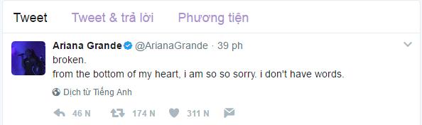 Ariana Grande hoảng loạn tâm lý, phải nhập viện khẩn cấp sau vụ nổ bom trong tour lưu diễn - Ảnh 1.