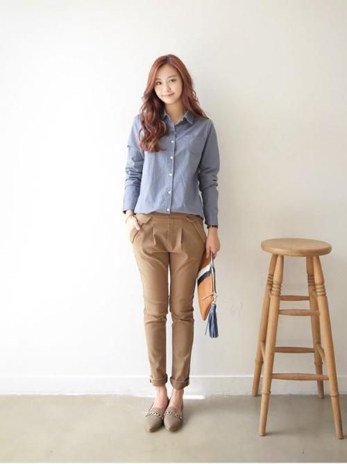 4 cách mix đơn giản với áo sơ mi cho nàng công sở