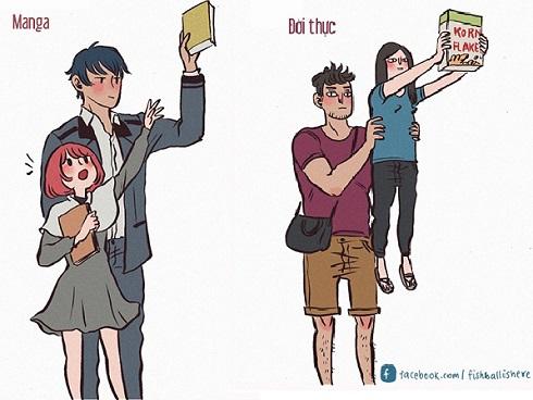 Hết đỡ nổi bộ tranh nấm lùn trót vớ phải người yêu vừa cao kều vừa bựa