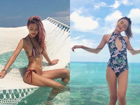 'Bông hồng lai' Lily Maymac diện bikini khoe thân nóng bỏng chào hè