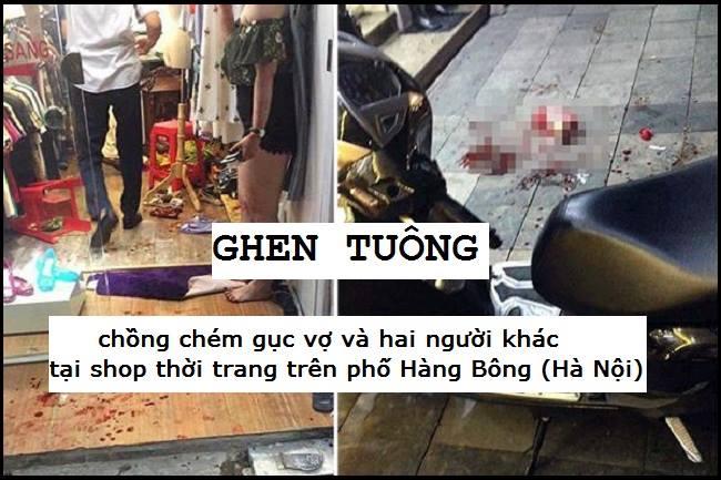 Khoảng 20h00 ngày 23/5, người dân sống trên phố Hàng Bông hoảng hốt khi chứng kiến 2 người phụ nữ và 1 người đàn ông bị chém gục. Ba người bị thương nặng gồm anh N.A.H; chị N.T.A và chị N.L.H (đều ở Hà Nội). Nghi phạm gây ra vụ án này có tên Hoàng Nam (SN 1992, Ô Chợ Dừa, Đống Đa) - chồng của chị N.T.A. Sau khi xảy ra vụ việc, các nạn nhân được đưa đi cấp cứu nhưng chị T.A tử vong tại bệnh viện. Đối tượng Nam bị truy tố tội Giết người.