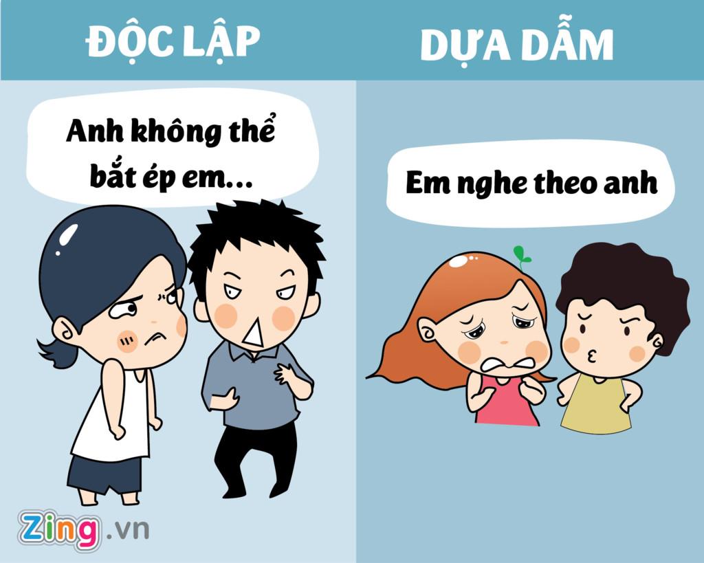 Su khac nhau giua con gai doc lap va chi biet dua dam hinh anh 7