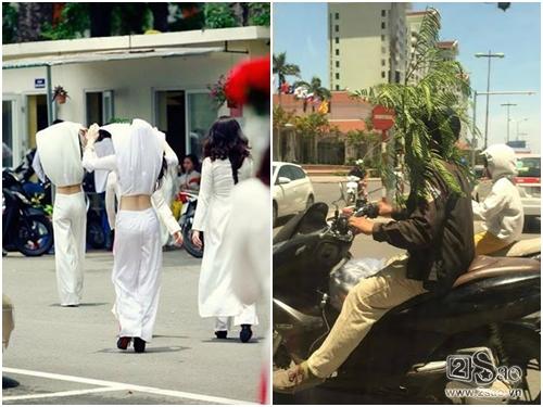 Ảnh hài: Bi hài những cảnh chống nắng nóng 'bá đạo'