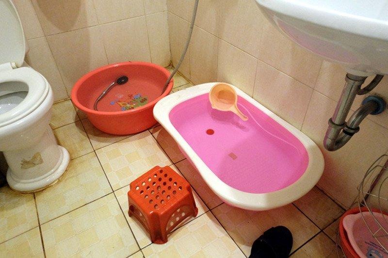 mất nước, cắt nước, nắng nóng, khu đô thị Linh Đàm, Hà Nội