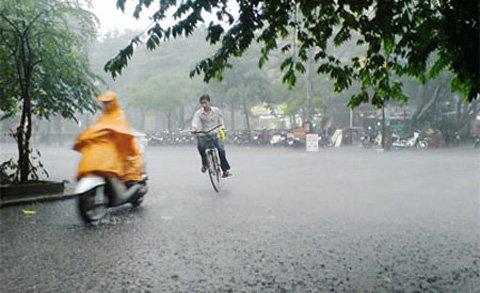 không khí lạnh, nắng nóng, mưa lớn, mưa dông