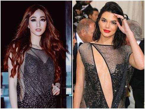 Có chăng Khánh My diện đồ ‘đạo nhái’ của Kendall Jenner?