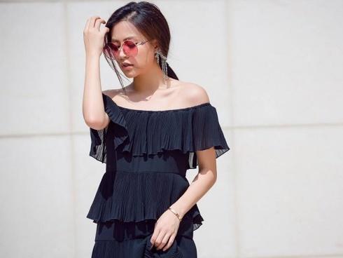 Những bộ trang phục trễ vai gợi cảm khiến vạn người mê của Hoàng Thùy Linh