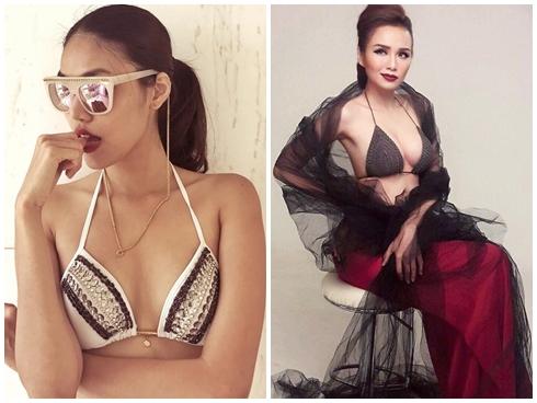 Tin sao Việt: Lan Khuê và Diễm Hương 'thổi bay' nắng nóng với bikini gợi cảm