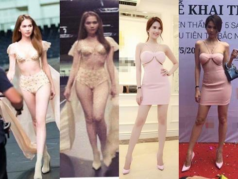 Ngọc Trinh và những lần bị 'bóc mẽ' phũ phàng do lạm dụng photoshop quá đà