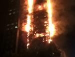 Chung cư 86 tầng bốc cháy dữ dội ở Dubai-2
