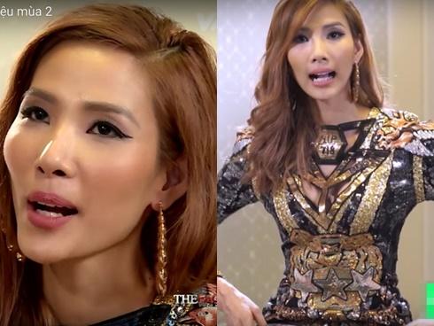 Hoàng Thùy chiếm ngôi 'nhân vật mặc xấu nhất' trong tập 2 The Face 2017