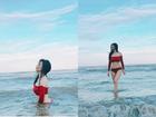 Hot girl - hot boy Việt: Học trò Tuấn Hưng khoe eo thon quyến rũ khi tắm biển