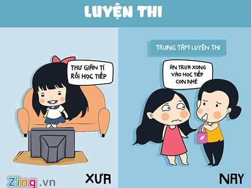 Sự khác nhau của thi cử ngày ấy và bây giờ