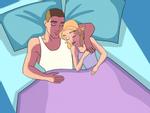 Nhìn vị trí ngủ, biết ngay vợ chồng bạn đang ở mức độ yêu đương nào