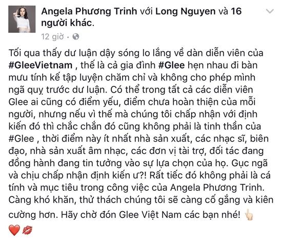 Dàn diễn viên Glee Việt Nam đồng loạt lên tiếng trước làn sóng phản đối của cộng đồng mạng-2