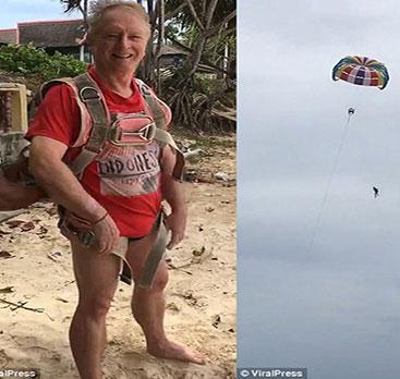 Thái Lan: Vợ vô tình quay lại toàn cảnh chồng thiệt mạng vì chơi dù bay trong kỳ nghỉ dưỡng ở Phuket