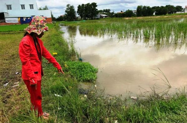 Khu vực nơi tìm thấy thi thể 2 bé trai