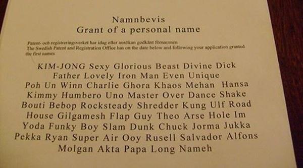 Sái quai hàm khi đọc những cái tên dài nhất thế giới