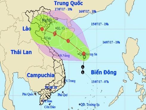 Áp thấp có thể mạnh thành bão đổ bộ Hải Phòng - Nghệ An