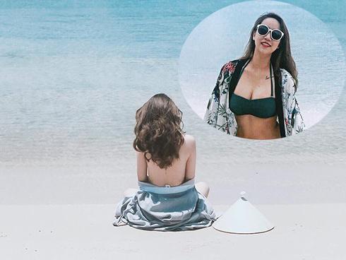 BTV Trúc Mai 'đốt mắt' người nhìn bằng loạt ảnh nude bán thân táo bạo