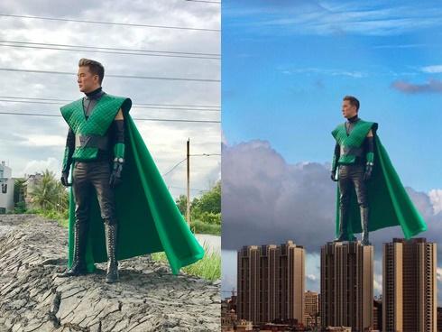 Hài hước loạt ảnh chế Đàm Vĩnh Hưng biến hình 'siêu nhân xanh giải cứu thế giới'