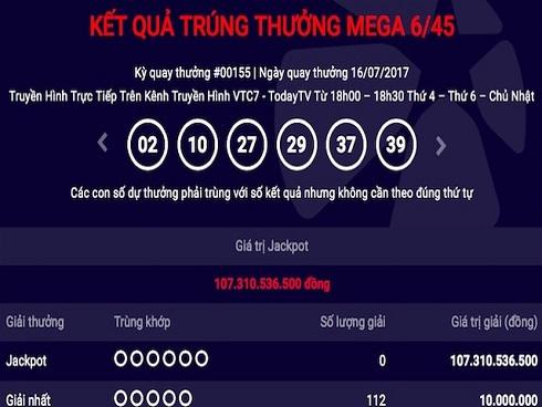 Xổ số Vietlott lại gây 'sốt' với jackpot 107 tỉ chưa chịu 'nổ'