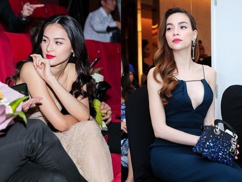 Lỡ mặc hở bạo, Hồ Ngọc Hà - Hạ Vi lúng túng lo che trên chắn dưới