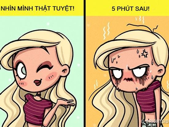 Ảnh hài: 12 tình huống bi hài con gái thường gặp khi mùa hè đến