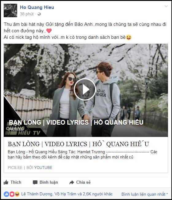 Hồ Quang Hiếu tặng các khúc cho Bảo Anh -1