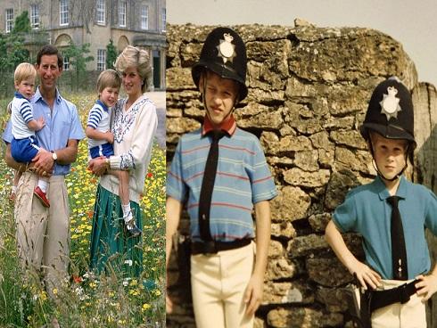 Hé lộ hình ảnh riêng tư của anh em Hoàng tử William và người mẹ quá cố, công nương Diana