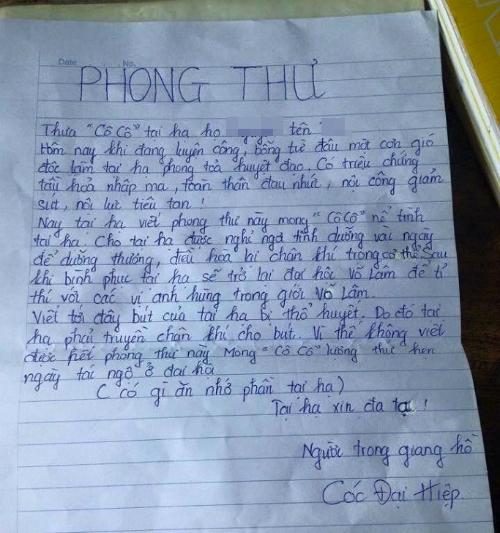 Cười không ngậm được mồm với những lý do nghỉ học trời ơi của học trò-2