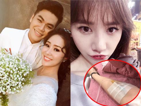Tin sao Việt 26/7: Lê Phương tung ảnh cưới - Hari Won nhập viện truyền nước
