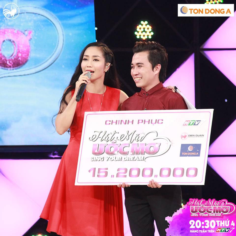 Anh Hậu đã dừng chân ở vòng 2 nhưng hy vọng với phần thưởng 15.200.000 đồng