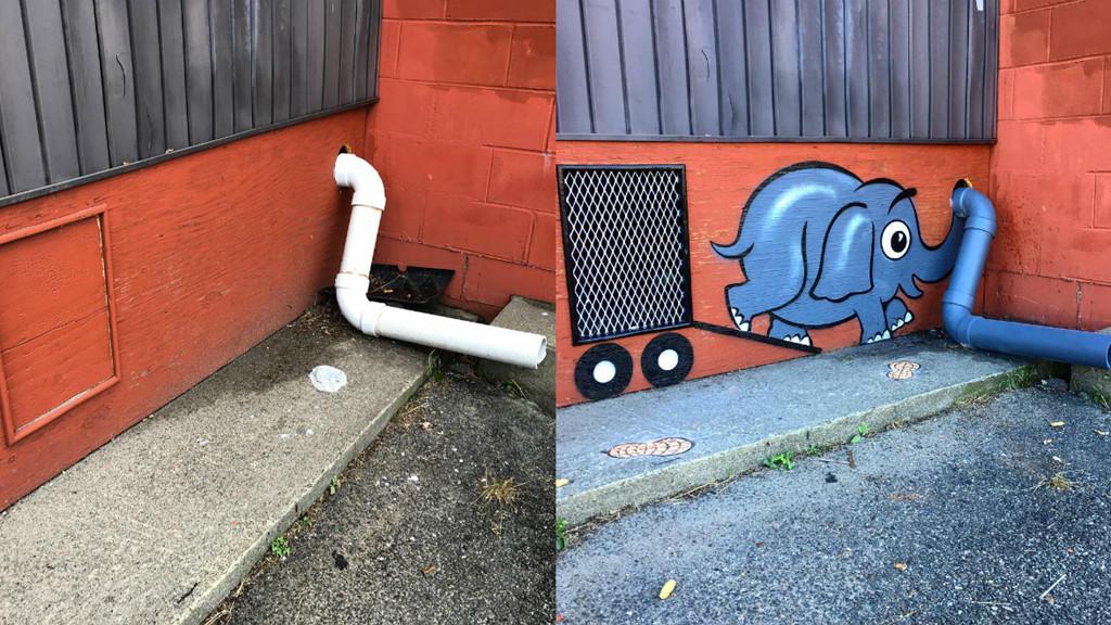 Nam nghệ sĩ biến bức tường xấu xí thành tác phẩm nghệ thuật-4